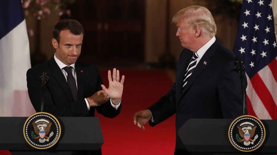 Calls with Trump 'like making sausage,' says France's Macron