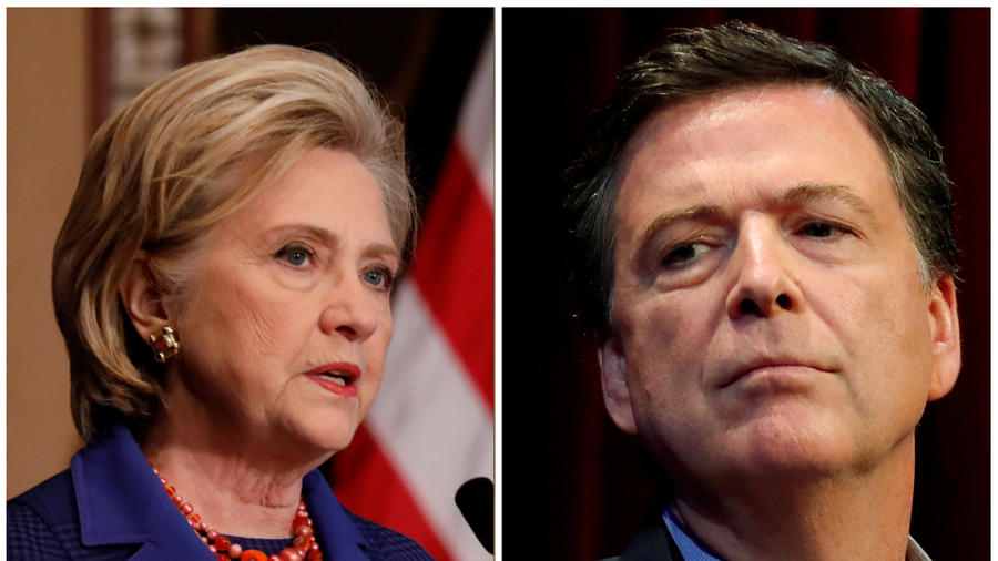 Close encounters? Clinton & Comey within 1km of each other on Dublin trip (VIDEO)