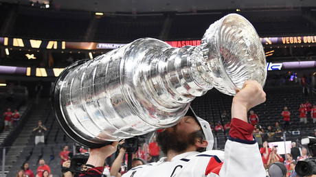 Ovechkin does keg stand before jumping in fountain as epic Stanley Cup celebrations continue (VIDEO)