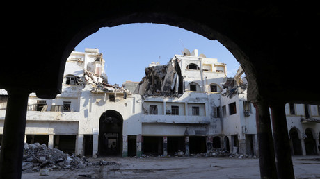 A historic building, that was ruined during a three-year conflict, is seen in Benghazi, Libya February 28, 2018. © Esam Omran Al-Fetori