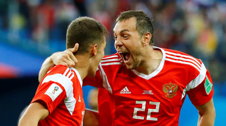 Rampant Russia all but through to World Cup knockout stage after 3-1 win over Salah’s sorry Egypt