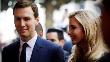 Senior White House Advisers Jared Kushner and Ivanka Trump attend a reception held at the Israeli Ministry of Foreign Affairs in Jerusalem ahead of the moving of the U.S. embassy to Jerusalem, May 13, 2018. © Amir Cohen