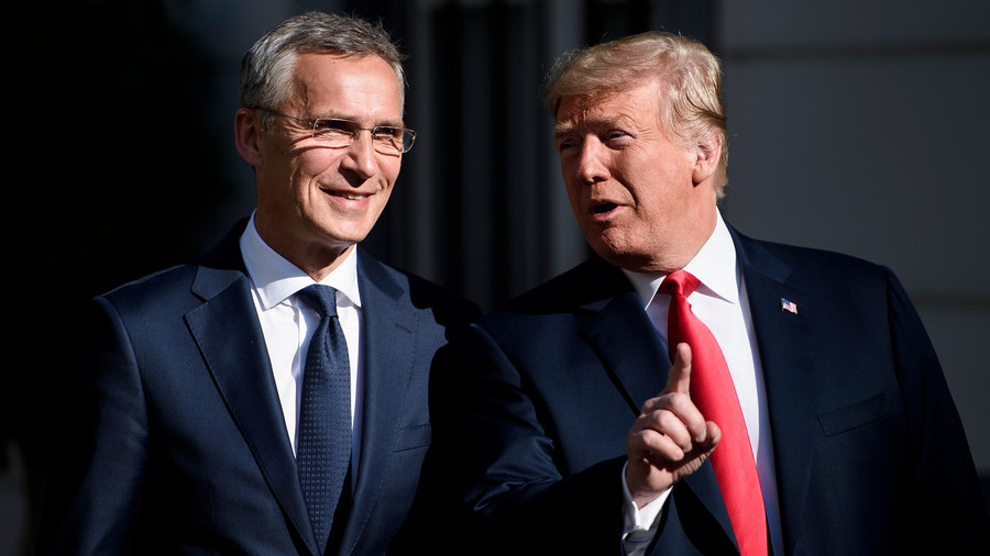 Trump jokes NATO chief is ‘only one’ who likes him at bloc’s summit… but he’s OK with it