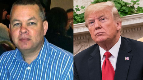 Trump has threatened Turkey with big sanctions if they do not release detained American pastor, Andrew Brunson (L). © Global Look Press