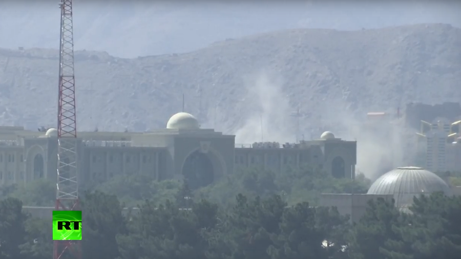 Massive missile attack launched at Presidential Palace in Kabul 