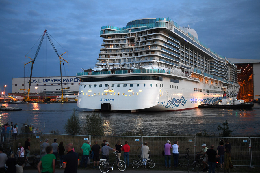 Making a splash: World’s first LNG-powered cruise ship launched in ...