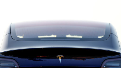 A Tesla Model 3 sedan © Mike Blake 