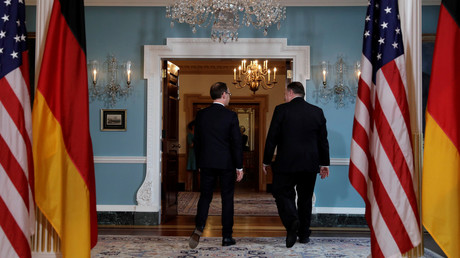Heiko Maas and the US Secretary of State Mike Pompeo. May 2018 © Yuri Gripas