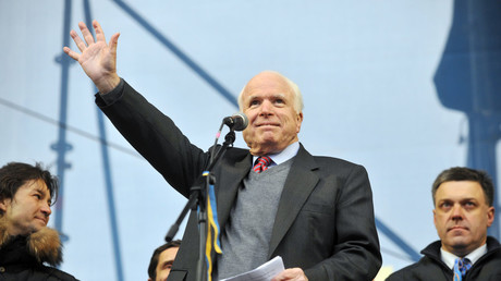 WaPo column praises McCain as human rights champion with photo of him next to 'literal neo-Nazi'