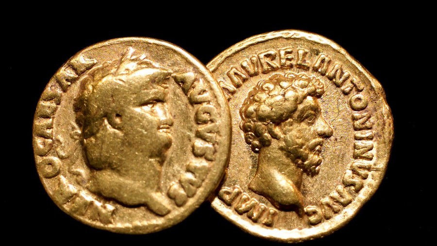 Caesar’s gift: Hoard of shiny Roman coins discovered in Italy