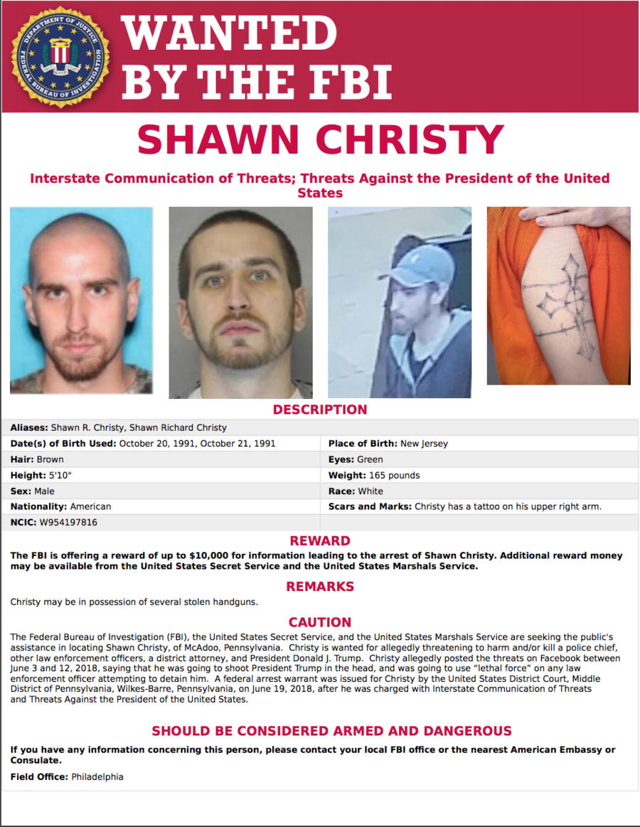manhunt intensifies for "survivalist" who threatened to "put a
