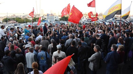 A rally in Vladivostok City against alleged violations in the Primorsky Krai gubernatorial elections © Vitaly Ankov 