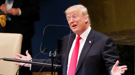 Trump addresses the UN on Tuesday.