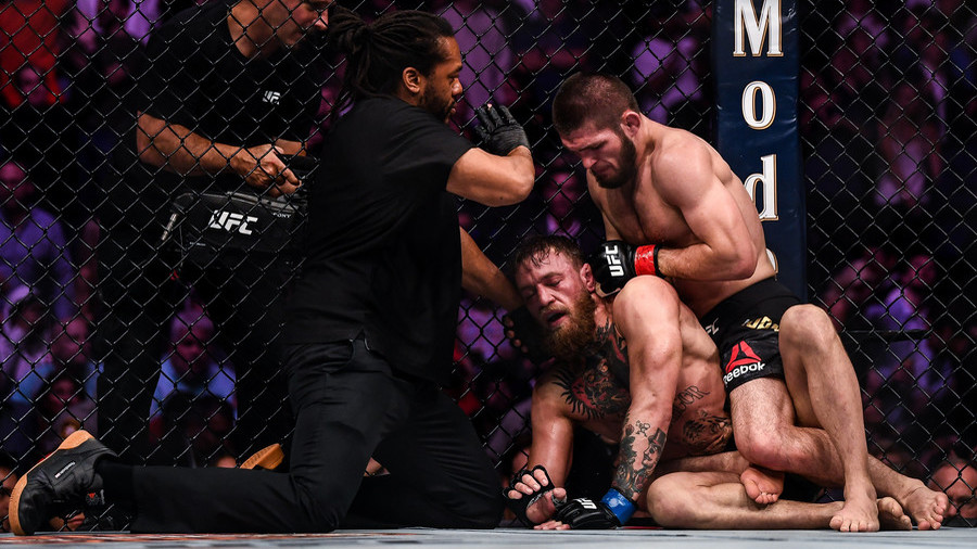 Three members of Khabib team arrested after mass brawl mars UFC 229 win over McGregor – reports 