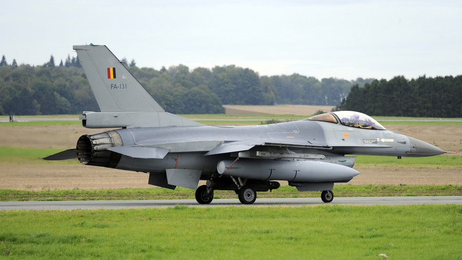 F-16 jet ‘destroyed’ after catching fire at Belgium military base ...