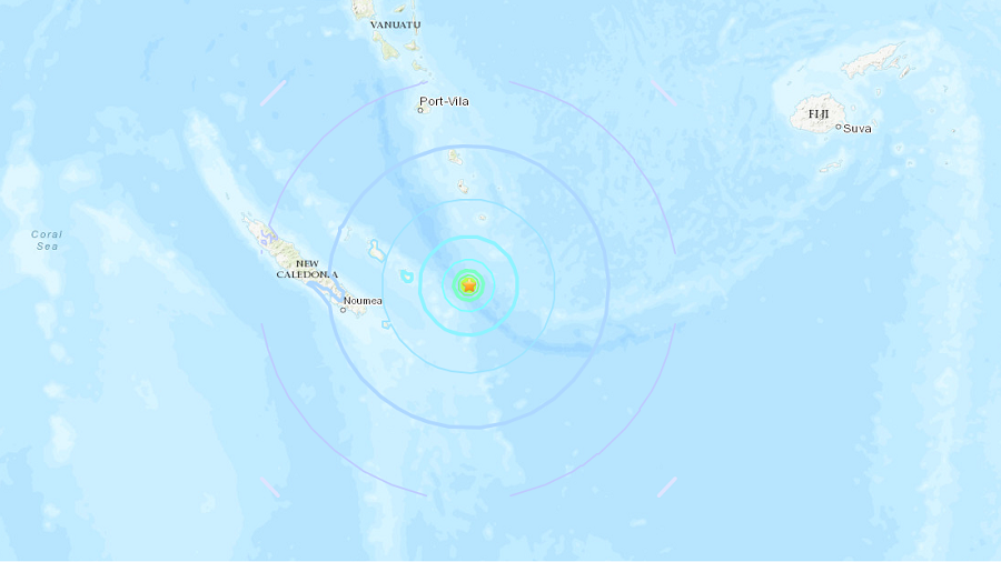 6.4 quake, aftershocks strike off New Caledonia