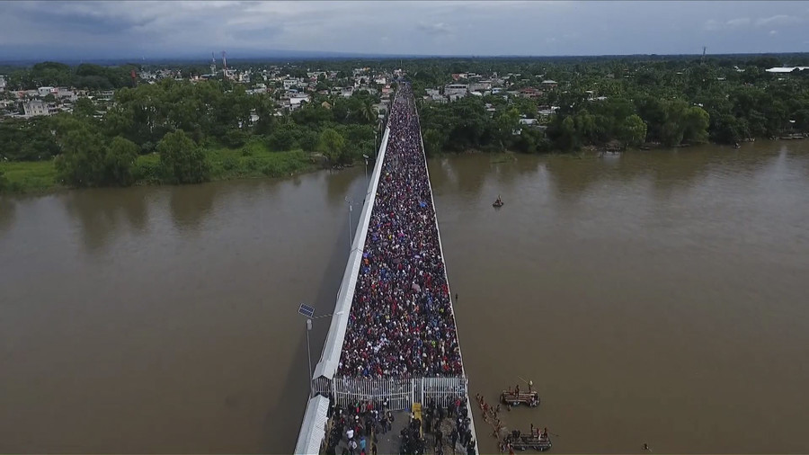 ‘These aren’t little angels!’ Trump denounces ‘hardened criminals’ storming Mexico border