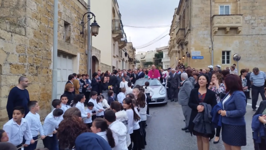 Wrong On So Many Levels Priest Paraded Through Town In Porsche Pulled By Children Video Rt World News