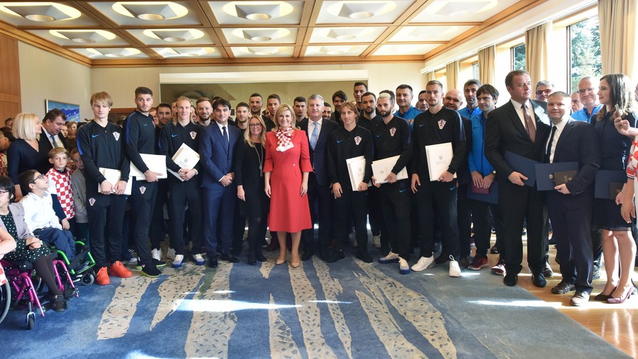 'Above All - Croatia!': President presents team order ...