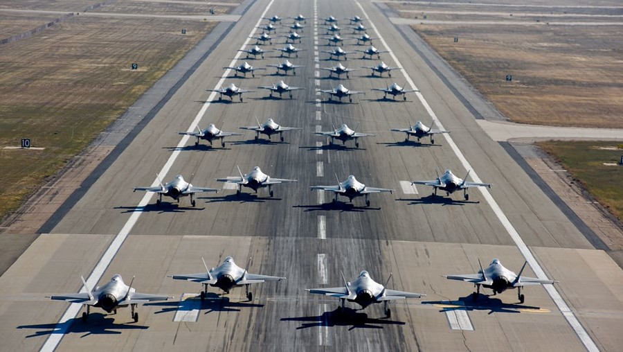 35 F35s Pentagon deploys swarm of fighter jets during massive airpower drill (PHOTO, VIDEO