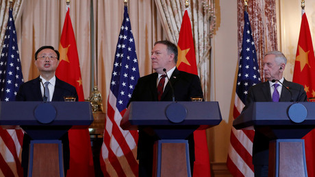 US calls for end to South China Sea militarization, China says to stop sending warships