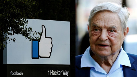 Facebook HQ (left) George Soros (right) © Reuters / Elijah Nouvelage; Reuters / Luke MacGregor