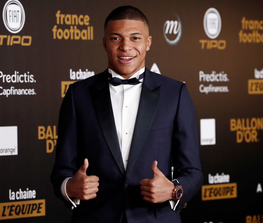 Kylian Mbappe wins Trophee Kopa for best young player at Ballon d'Or ...