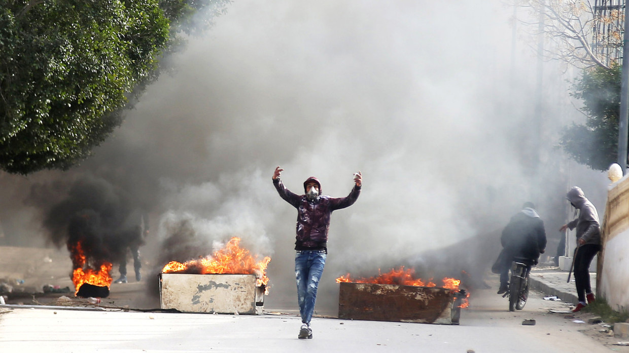 Tear Gas Fired As Yellow Vests And Police Clash In French