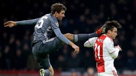‘No intention’: Bayern’s Thomas Muller apologizes for shocking ‘kung fu kick’ red card (PHOTOS)