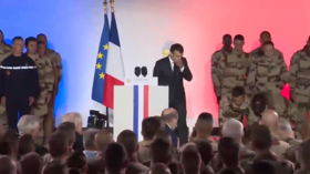 French soldier faints during La Marseillaise after Macron speech (VIDEO)
