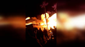 HUGE blast in Peru beach club caught on VIDEO
