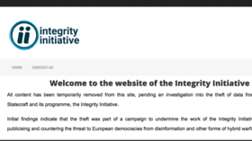 Integrity Initiative wipes website pending probe into ‘theft’ of disturbing leaked data