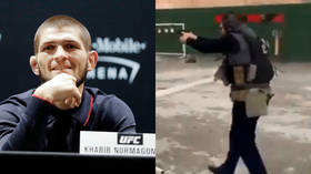 Hotshot: Khabib shows off impressive firing range skills on trip to Jordan (VIDEO)