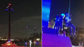 SeaWorld ride malfunction sees passengers trapped 80 feet in the air for 4 hours (VIDEOS)