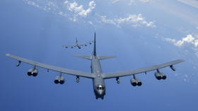 Andersen AFB, Guam - Two B-52H Stratofortress bombers fly over the Pacific Ocean during a routine training mission August © Global Look Press / US Air Force
