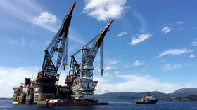 FILE PHOTO: A drilling platform at Norway's giant offshore Johan Sverdrup field © Reuters / Nerijus Adomaitis 