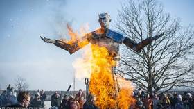Spoiler alert: Game of Thrones’ Night King dies in flames at Russian folk festival