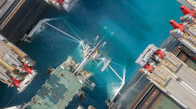 Land & sea sections of natural gas pipeline from Russia to Turkey connected