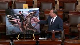 Velociraptor-riding Reagan & Star Wars enrolled by Republican Senator in crusade on Green New Deal