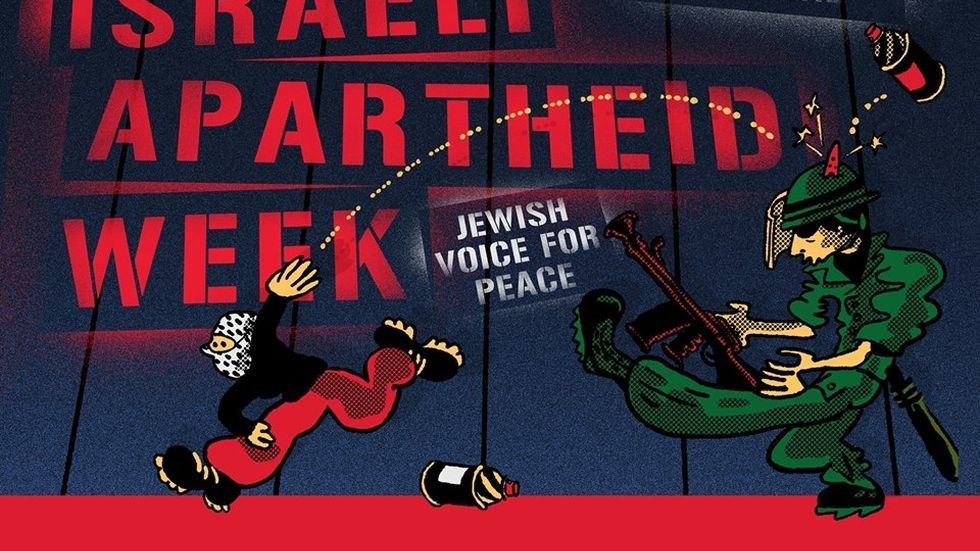 Horn or bump? Pro-Palestinian poster at Columbia University sparks accusations of anti-Semitism