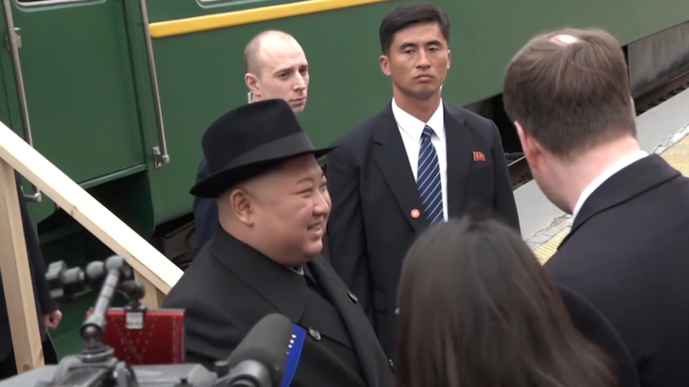 Riding in style: Watch Kim Jong-un’s armored train arrive in Russia for ...