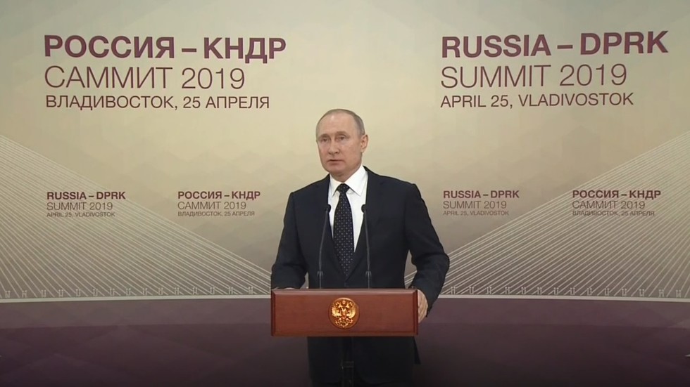 Putin holds press conference after meeting Kim Jong-un for very first time Putin holds press conference after meeting Kim Jong-un for very first time