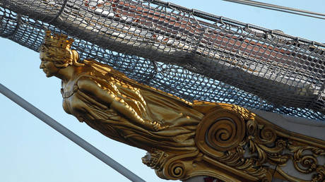 Figure Head of Juan Sebastian Elcano, a Spanish training ship.
