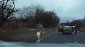 Road rage pair force car off road three times in Essex… and then run at it (VIDEO)