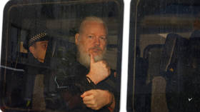 Defiant Assange shows thumbs up as he’s delivered to Westminster Magistrates Court (PHOTO)