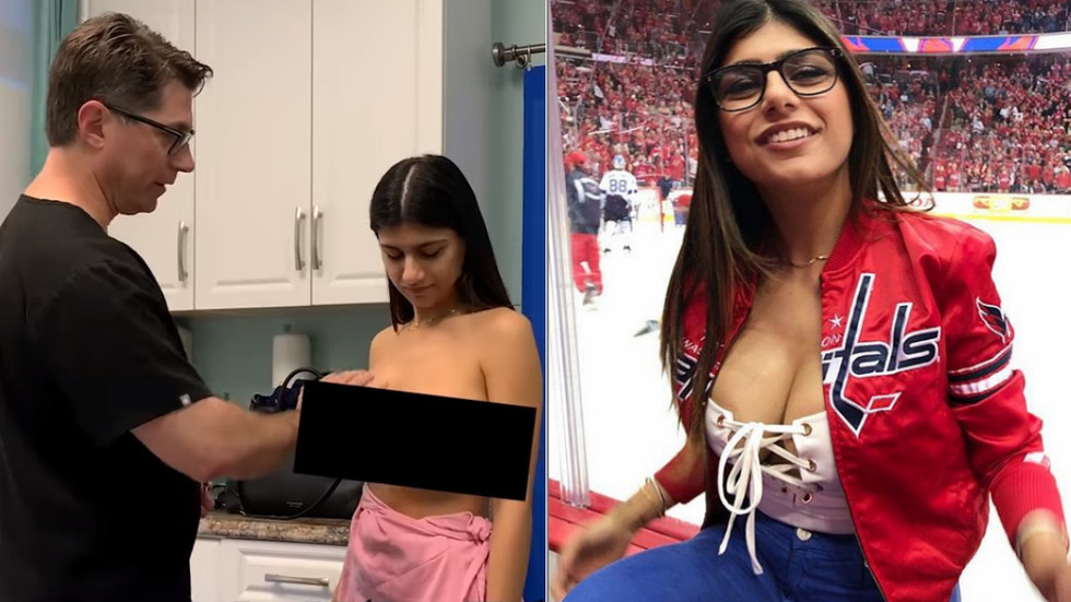 Mia Khalifa Boobs Pressing - Ex-porn star Mia Khalifa shares video from breast surgery after ...