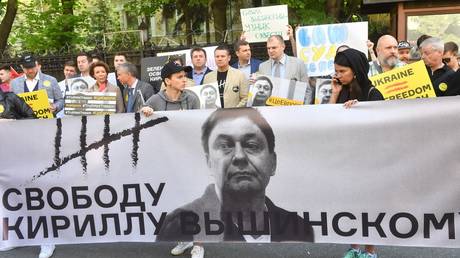 A rally in support of Kirill Vyshynsky in Moscow. ©Sputnik / Aleksey Kudenko