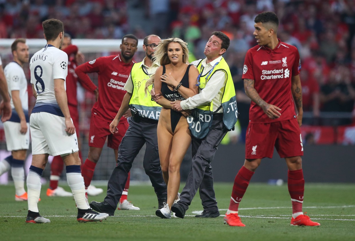 Bombshell Champions League pitch invader Kinsey Wolanski ...