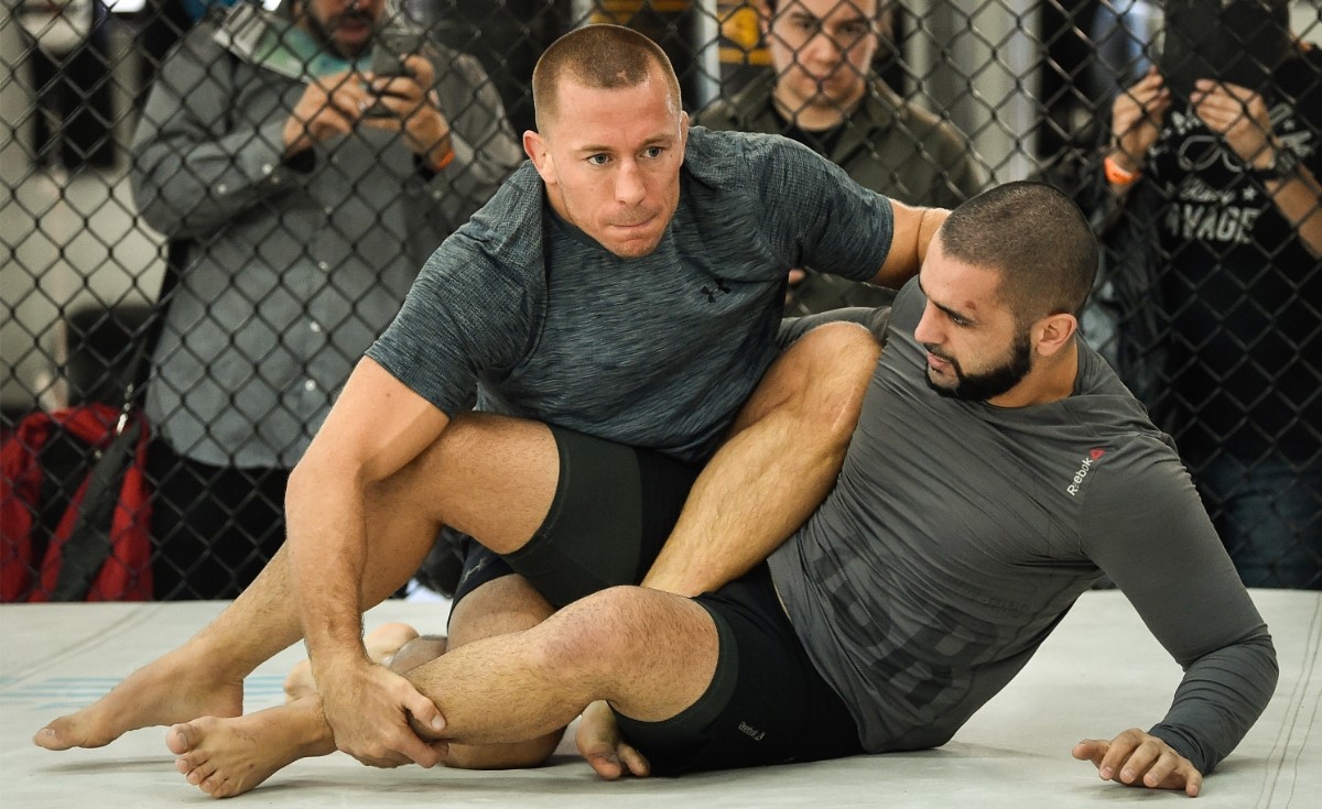 Firas Zahabi with UFC legend Georges St-Pierre