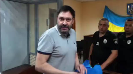 Kirill Vyshinsky in court in Kiev, Ukraine. June 19, 2019. © Ruptly